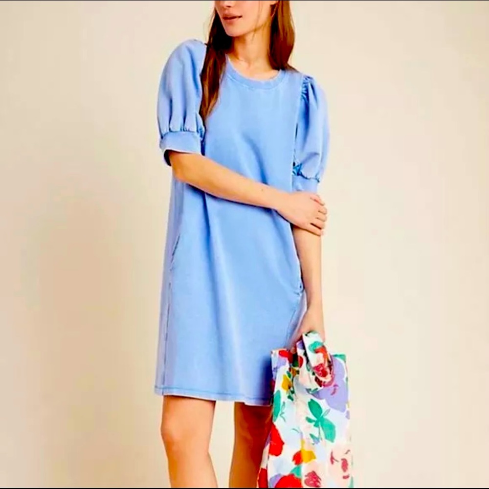 NWOT Anthropologie Saturday/Sunday Blue Dress